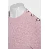 Jumper with accent buttons