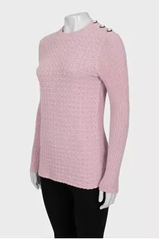 Jumper with accent buttons