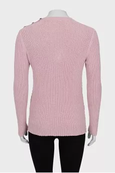Jumper with accent buttons