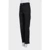 Чорні джинси straight fit на гудзиках