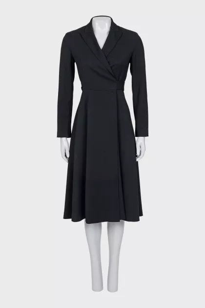 Black wrap dress