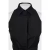 Black dress with a collar