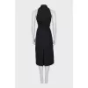 Black dress with a collar
