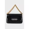 Black mini bag decorated with sequins