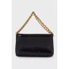 Black mini bag decorated with sequins
