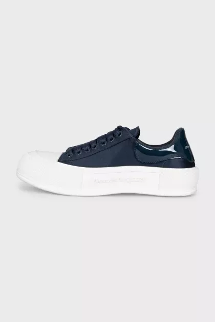 Deck Plimsoll Satin Sneakers