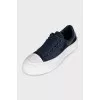 Deck Plimsoll Satin Sneakers