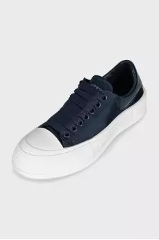 Deck Plimsoll Satin Sneakers
