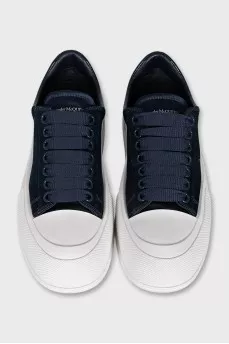 Deck Plimsoll Satin Sneakers