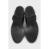Men's leather boots with studs