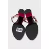 Suede strappy sandals