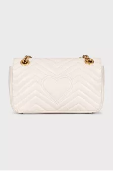 White leather GG Marmont bag