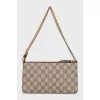 Canvas clutch in signature print