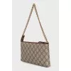 Canvas clutch in signature print