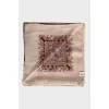 Printed scarf made of wool and silk