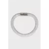 Bracelet with crystals and magnetic clasp