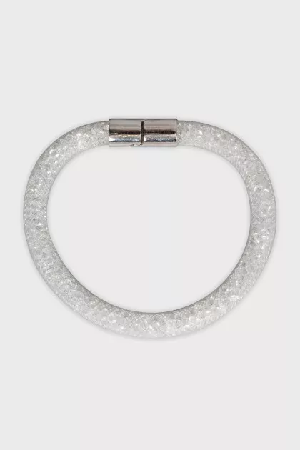 Bracelet with crystals and magnetic clasp