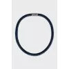 Blue choker with crystals