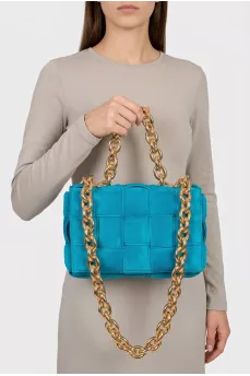 Blue suede bag