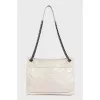 Niki white leather bag