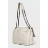 Niki white leather bag