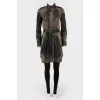 Vintage trench coat with zipper and buttons