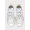 White leather sneakers