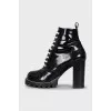 Star Trail leather ankle boots