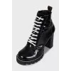 Star Trail leather ankle boots