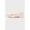 Patent leather flat slingbacks