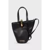 Black leather Bambola bag