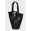 Black leather Bambola bag
