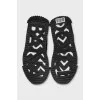 Men's gray textile sneakers
