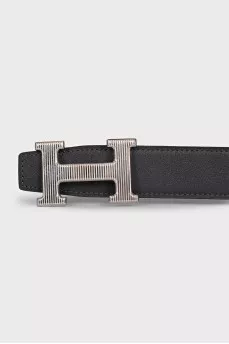Men's reversible leather belt