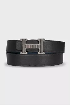 Men's reversible leather belt