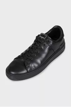 Men's leather lace-up sneakers