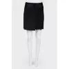 Vintage mini-skirt with lace and cuts