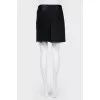 Vintage mini-skirt with lace and cuts