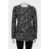 Gray cropped coat