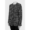 Gray cropped coat