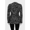 Gray cropped coat
