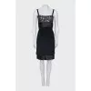 Silk sequin strappy dress