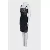 Silk sequin strappy dress