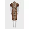 Dress with a removable cape