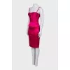 Pink suit with a corset and skirt