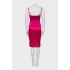 Pink suit with a corset and skirt