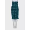 Black skirt with a contrasting print