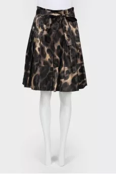 Vintage pleated skirt with belt