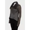 Asymmetrical zip-up jacket