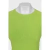 Green cropped jumper